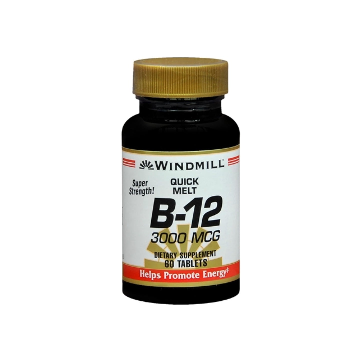 Windmill B-12 3000 Mcg Quick Melt Tablets 60 Each