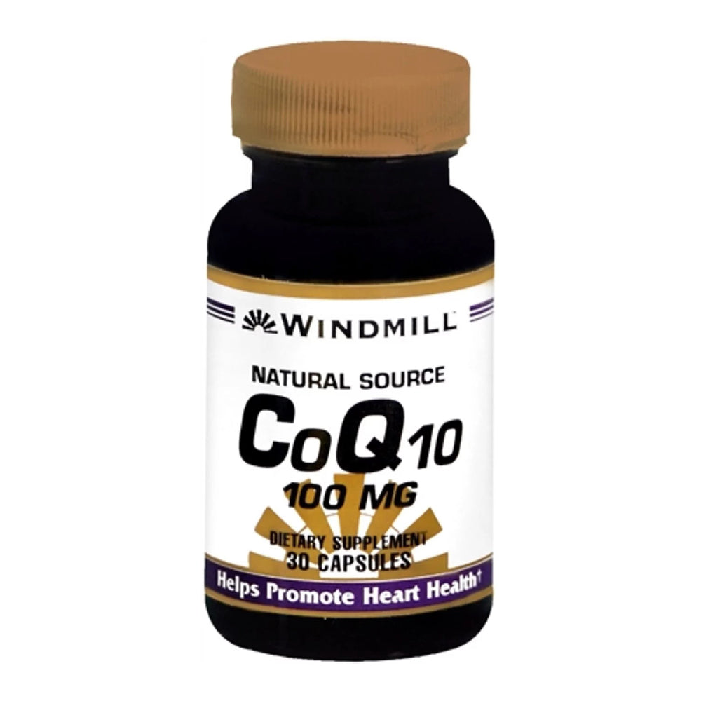 Windmill Coq10 100 Mg Capsules Natural Source 30 Capsules