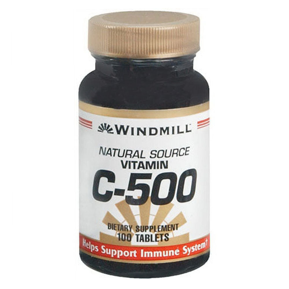 Windmill Vitamin C-500 Tablets Natural Source 100 Tablets