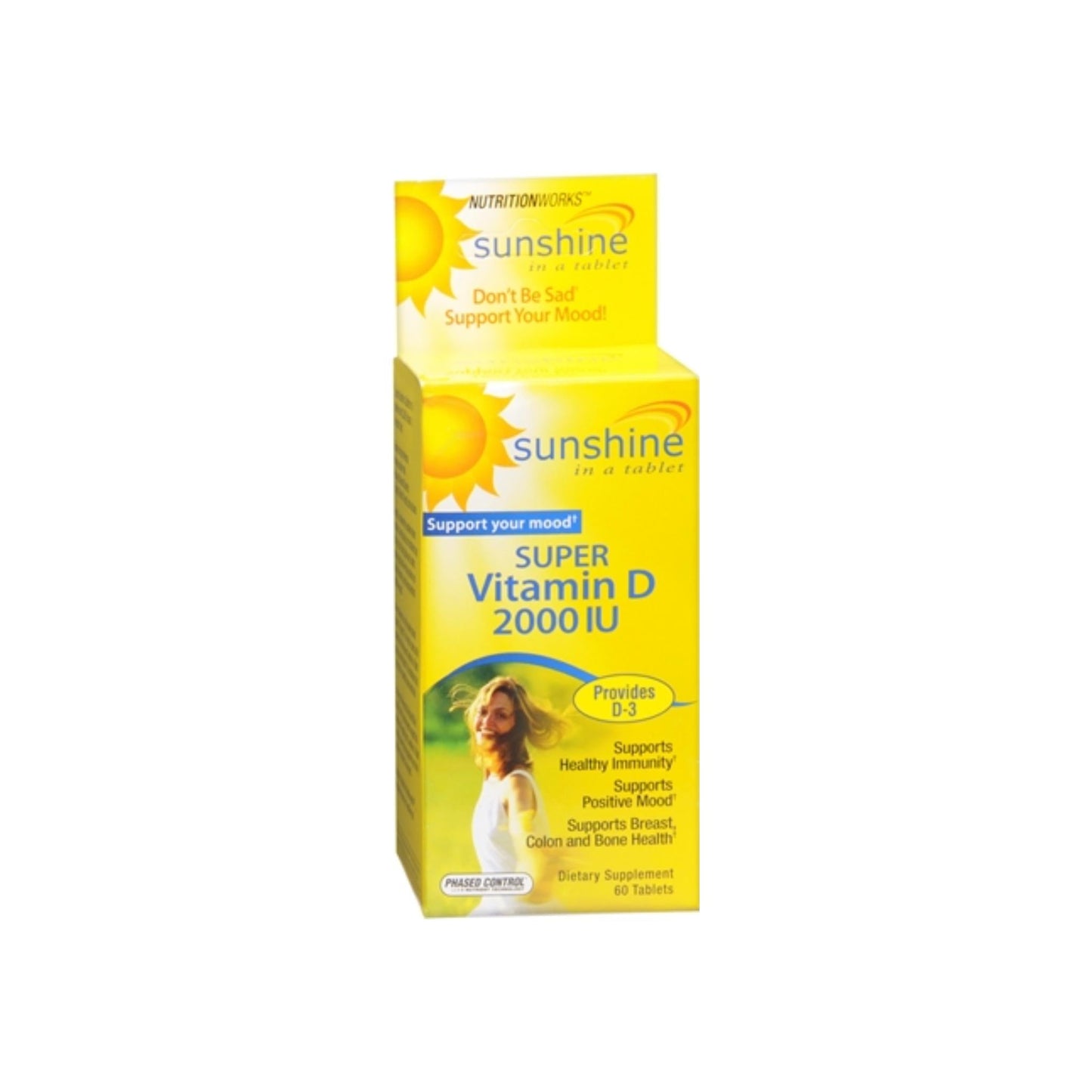 Sunshine Vitamin D 50 Mcg (2000 Iu) 60 Count Tabelts