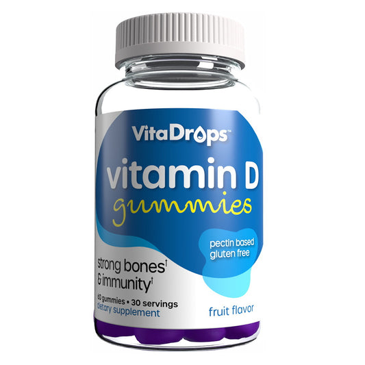 Windmill Vitamins Vitadrops Vitamin D3 50 Mcg (2000 Iu) Gummies, Assorted Flovors, 60 Ea