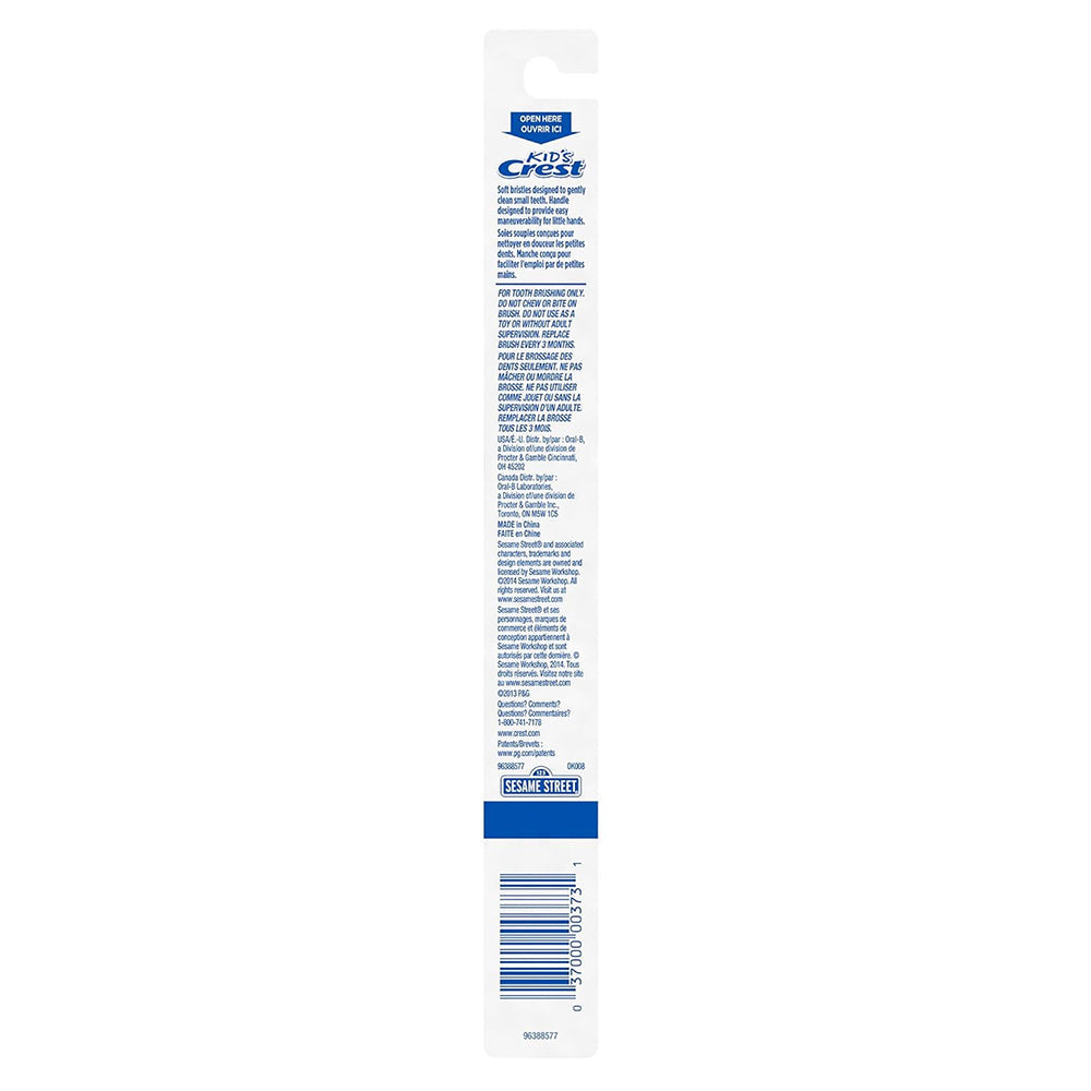 Crest Kid'S Sesame Street Manual Toothbrush, Soft, 1 Ct
