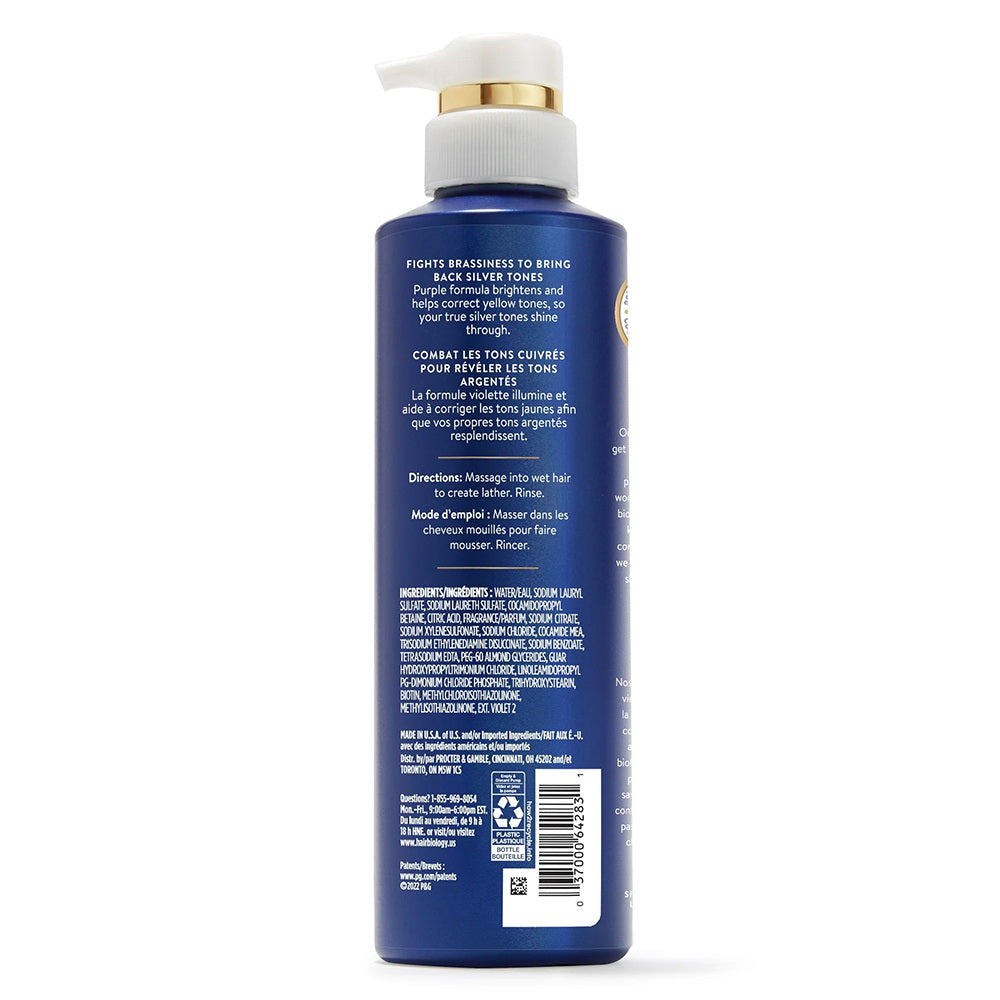 Hair Biology Biotin Silver And Glowing Shampoo, 12.8 Oz