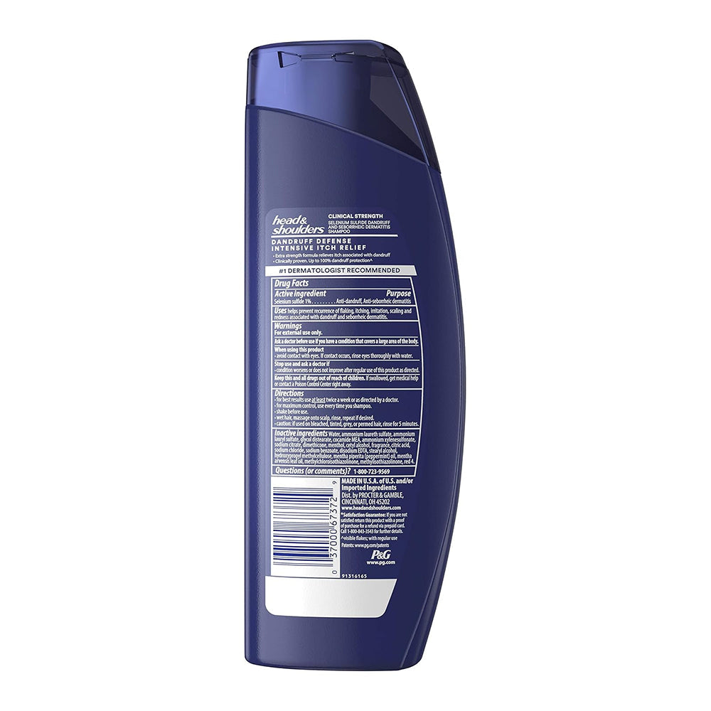 Head & Shoulders Anti Dandruff Shampoo, Clinical Itch Relief For Dry Scalps, 13.5Oz
