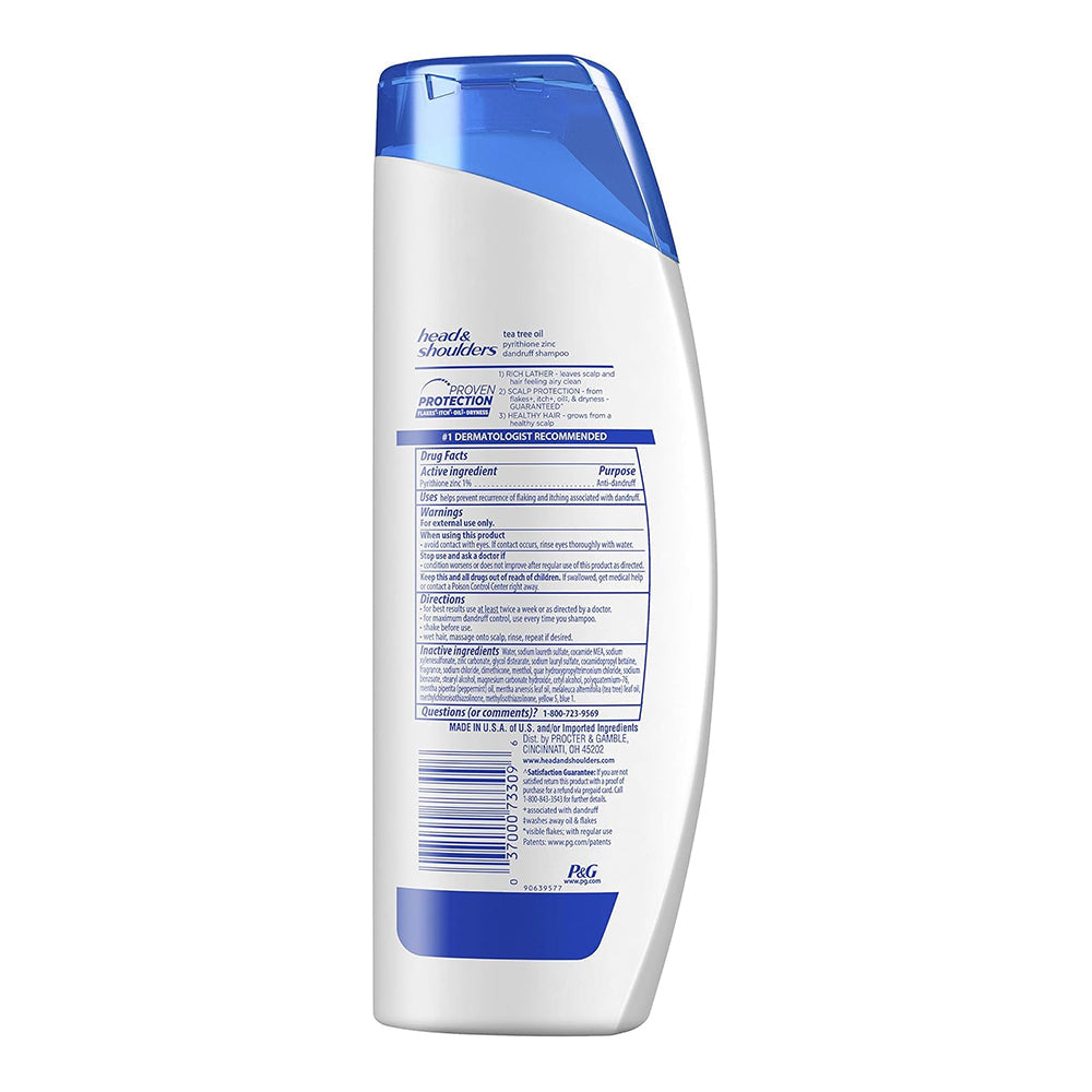 Head & Shoulders Anti-Dandruff Shampoo, Tea Tree Oil, 13.5 Fl Oz