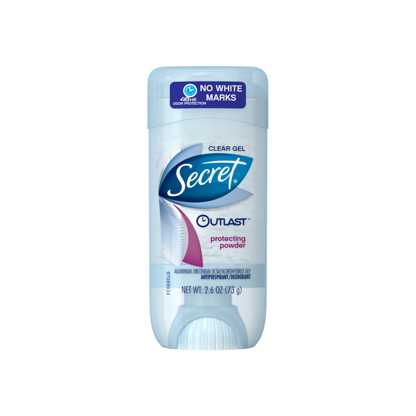 Secret Outlast Antiperspirant & Deodorant Clear Gel, Protecting Powder 2.6 Oz