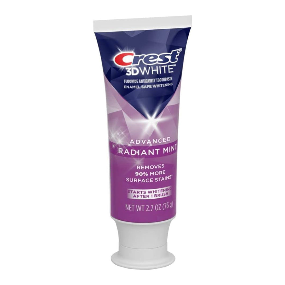 Crest 3D White Radiant Mint, Teeth Whitening Toothpaste, 2.7 Oz