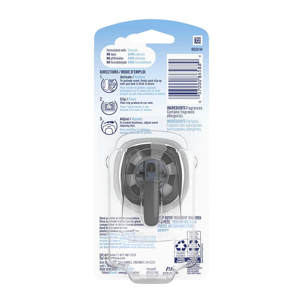 Febreze Car Air Freshener Vent Clip With Gain Scent, Original, 1 Count