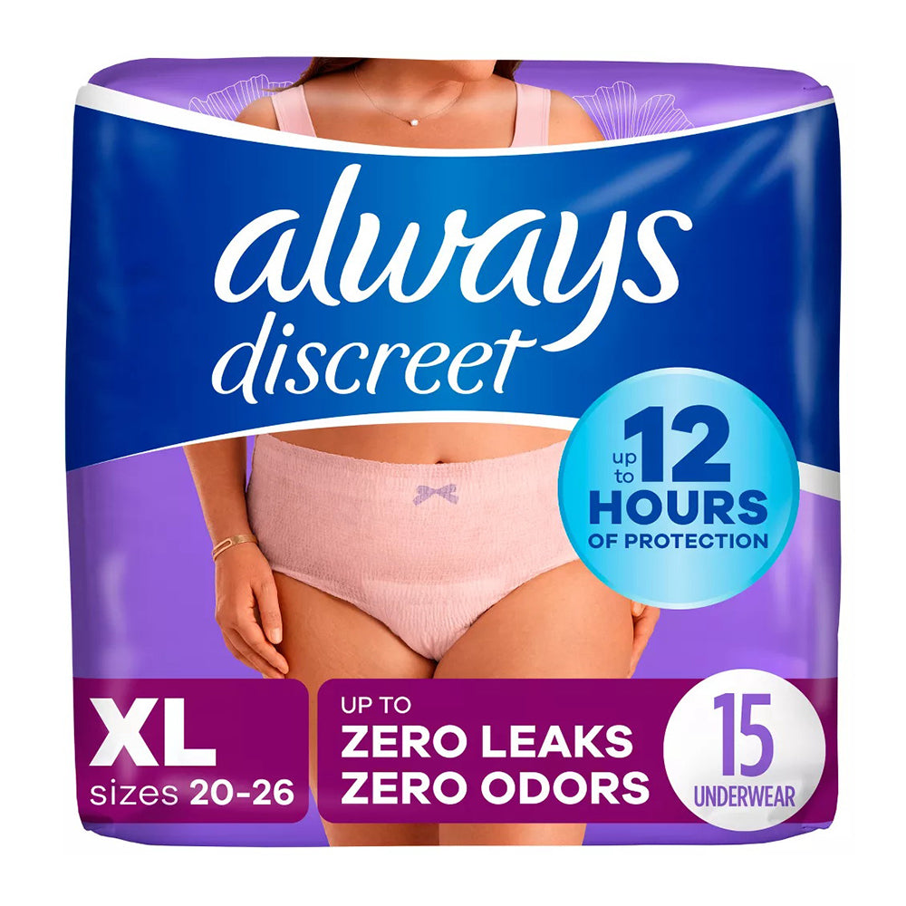 Always Discreet Adult Incontinence & Postpartum 15 Count