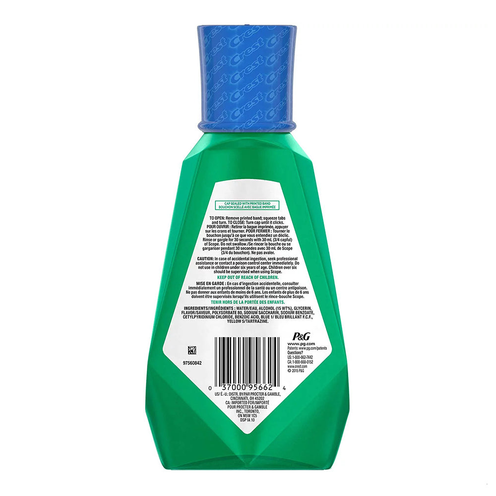 Crest Scope Classic Mouthwash, Original Formula, 1 L