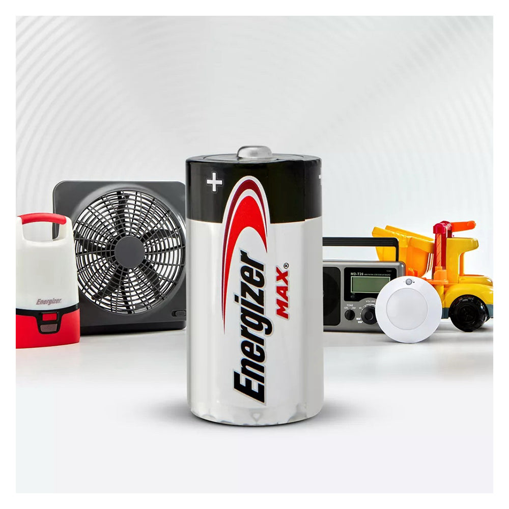Energizer Max Alkaline Batteries, C, 2 Batteries