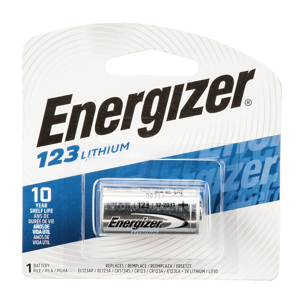 Energizer E2 Lithium Photo Battery, 123, 3V
