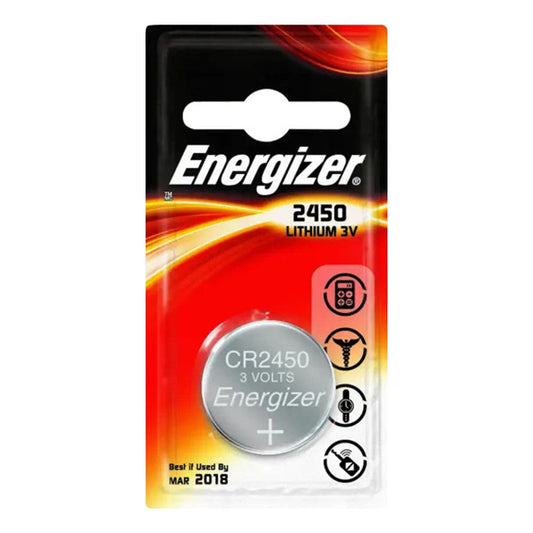 Energizer Cr2450 Lithium Battery, 3V Qty 6