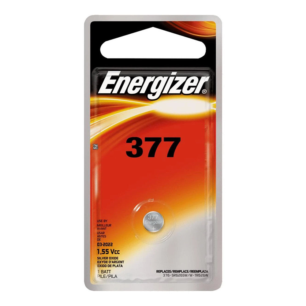 Energizer 377 1.55 Vcc Silver Oxide Battery