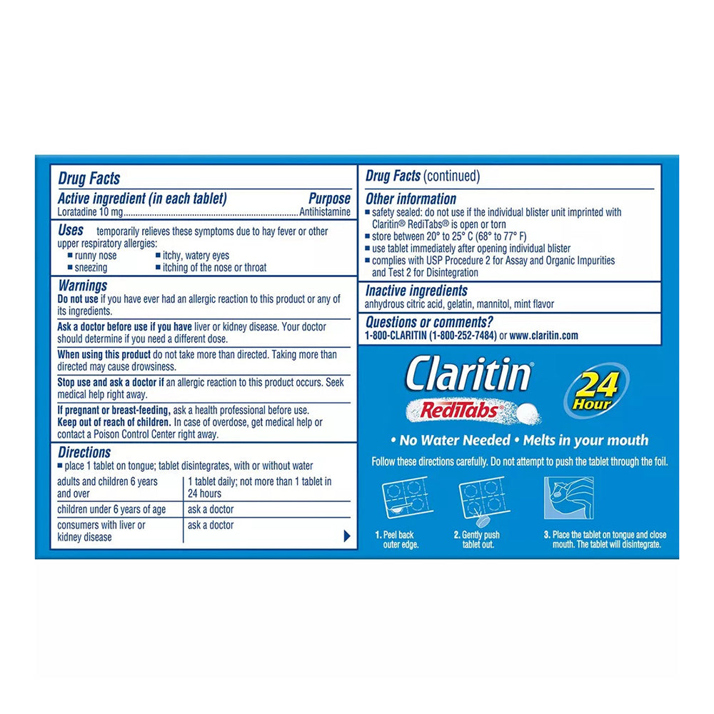 Claritin Reditabs 24 Hour Allergy Relief - 30 Count