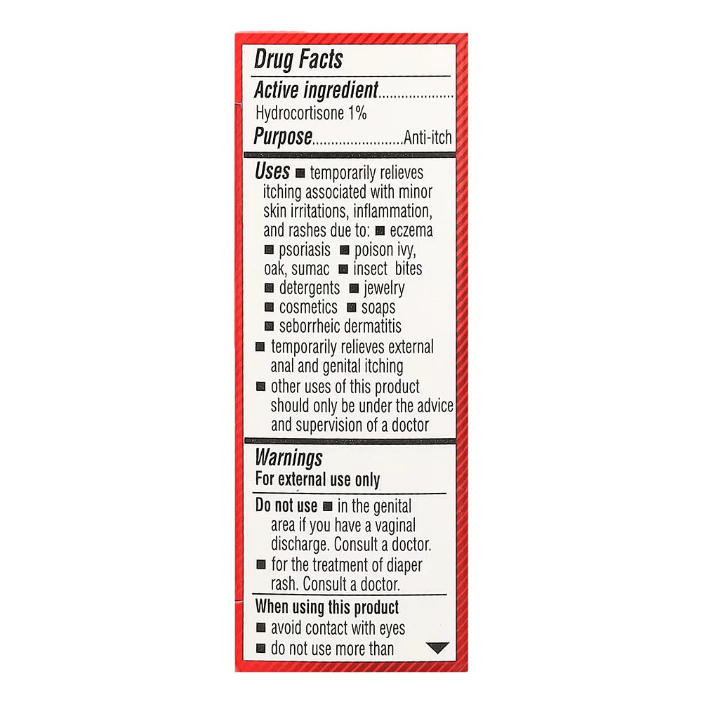 Cortizone 10 Maximum Strength Intensive Moisture Anti-Itch Cream, 1% Hydrocortisone, 1 Oz.