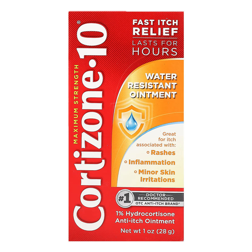 Cortizone-10, Water Resistant Anti-Itch Ointment, 1 Ounce