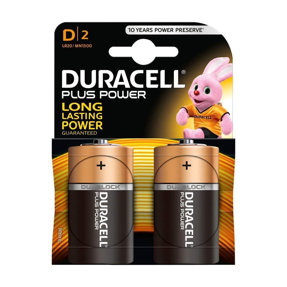 Duracell Coppertop D Alkaline Batteries 2 Each