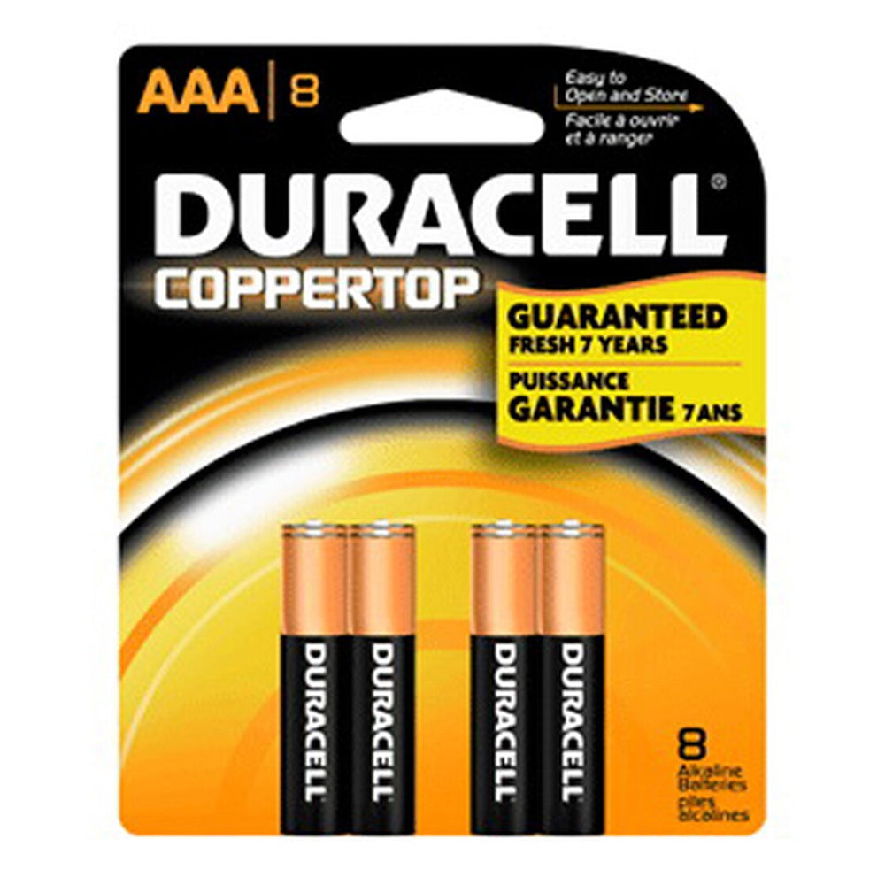 Duracell Coppertop Aaa Alkaline Batteries 1.5 Volt 8 Each