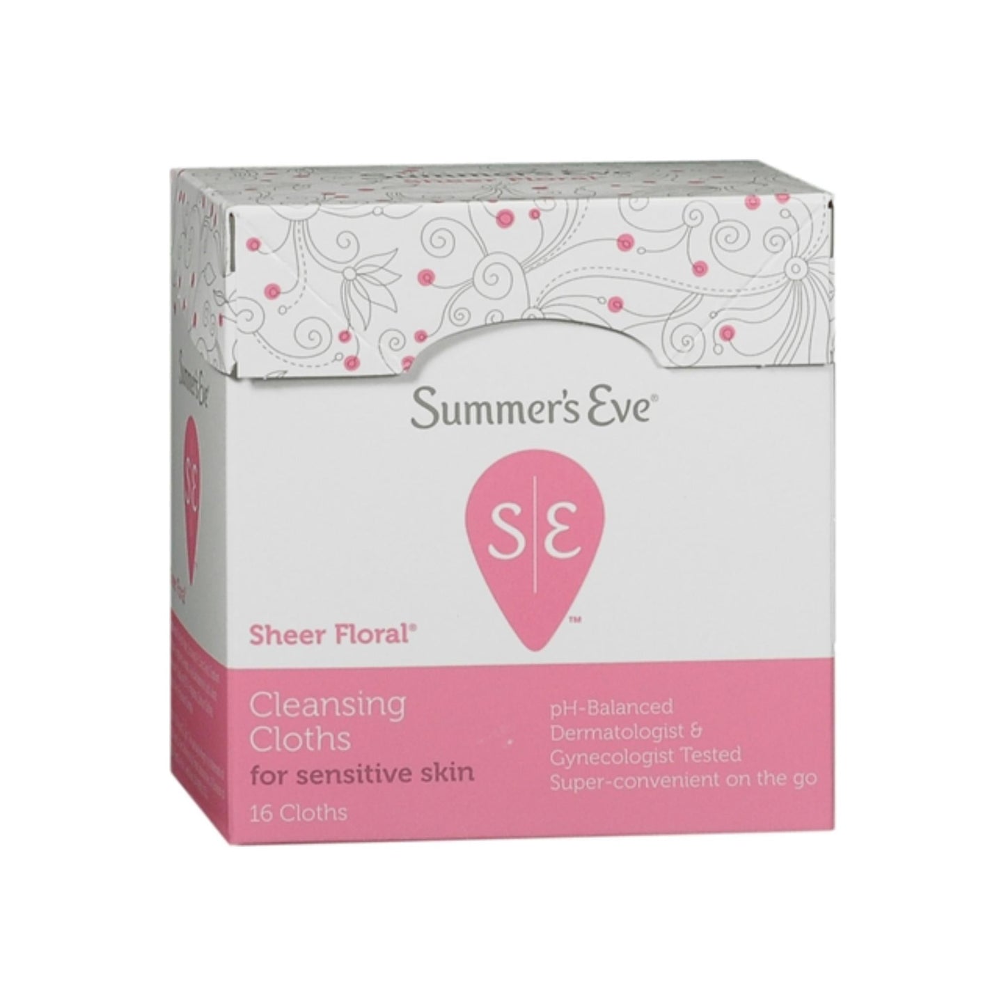 Summer'S Eve Feminine Cleansing Cloths Sensitive Skin Sheer Floral