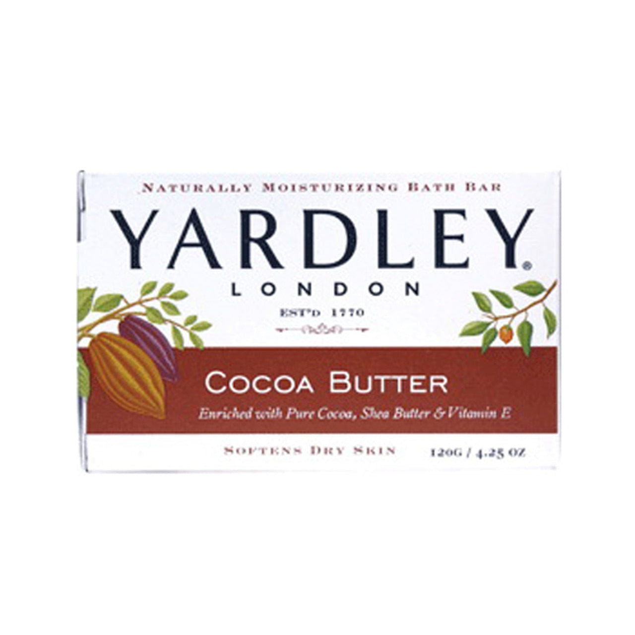 Yardley London Cocoa Butter Moisturizing Bar Soap - 4.25 Oz