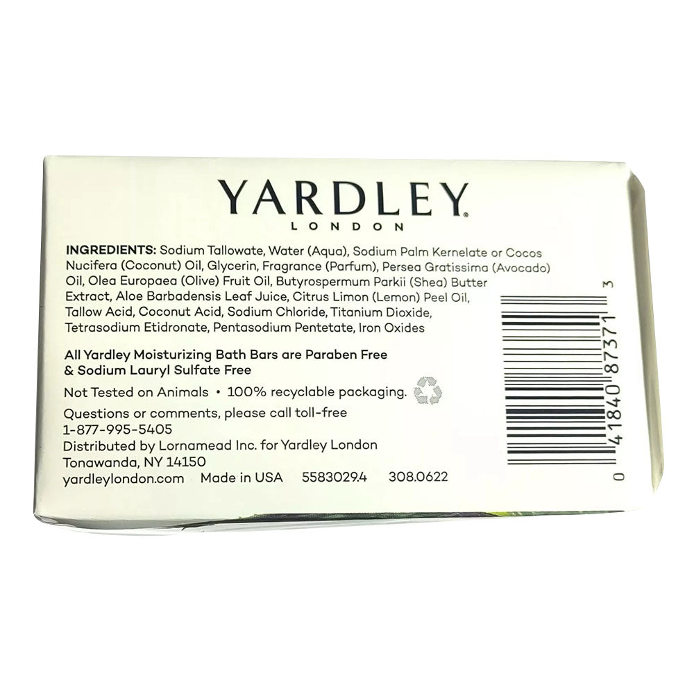 Yardley London Moisturizing Bar 4 Ea