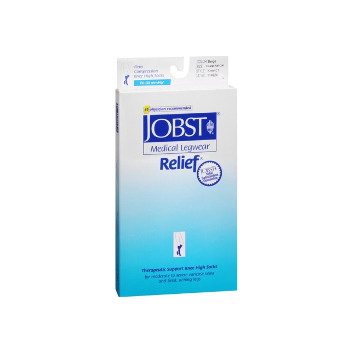 Jobst Medical Legwear - Knee High, Firm Compression, Xl, Beige - 1 Pair