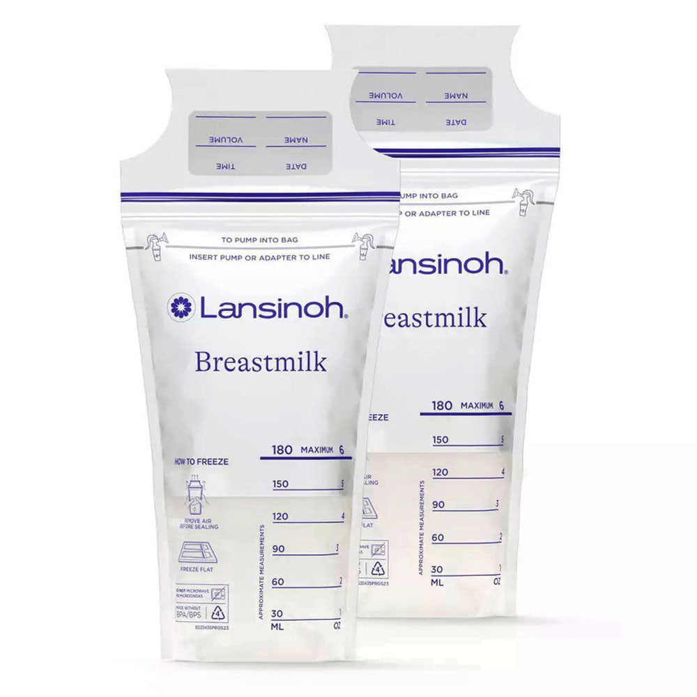 Lansinoh Breastmilk Storage Bags, 50 Count, Easy To Use Breast Milk Storage Bags For Feeding, 6 Oz
