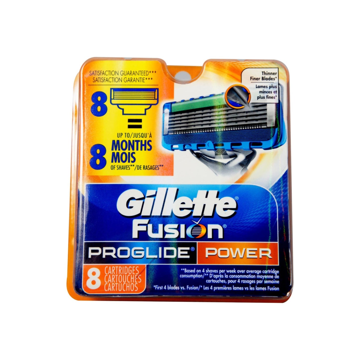 Gillette Fusion Proglide Power Cartridges 8 Each