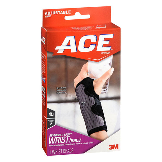 Ace Reversible Splint Wrist Brace, Provides Moderate-Stabilizing Support To Sore,