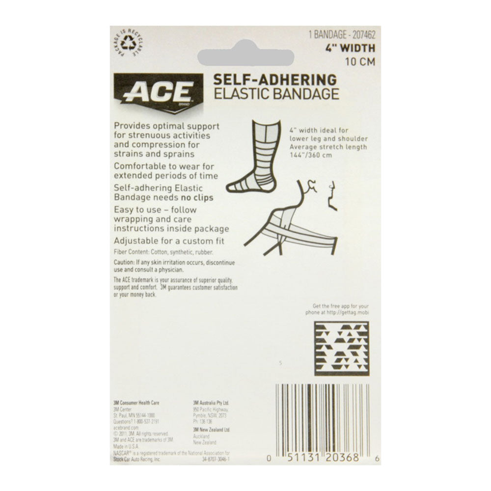 Ace Self-Adhering Elastic Bandage - 4 Inch - 1 Ct