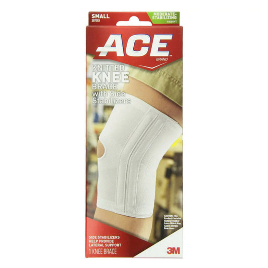 Ace Knitted Knee Brace W/Side Stabilizers, Support Injured Knee - 1 Ct