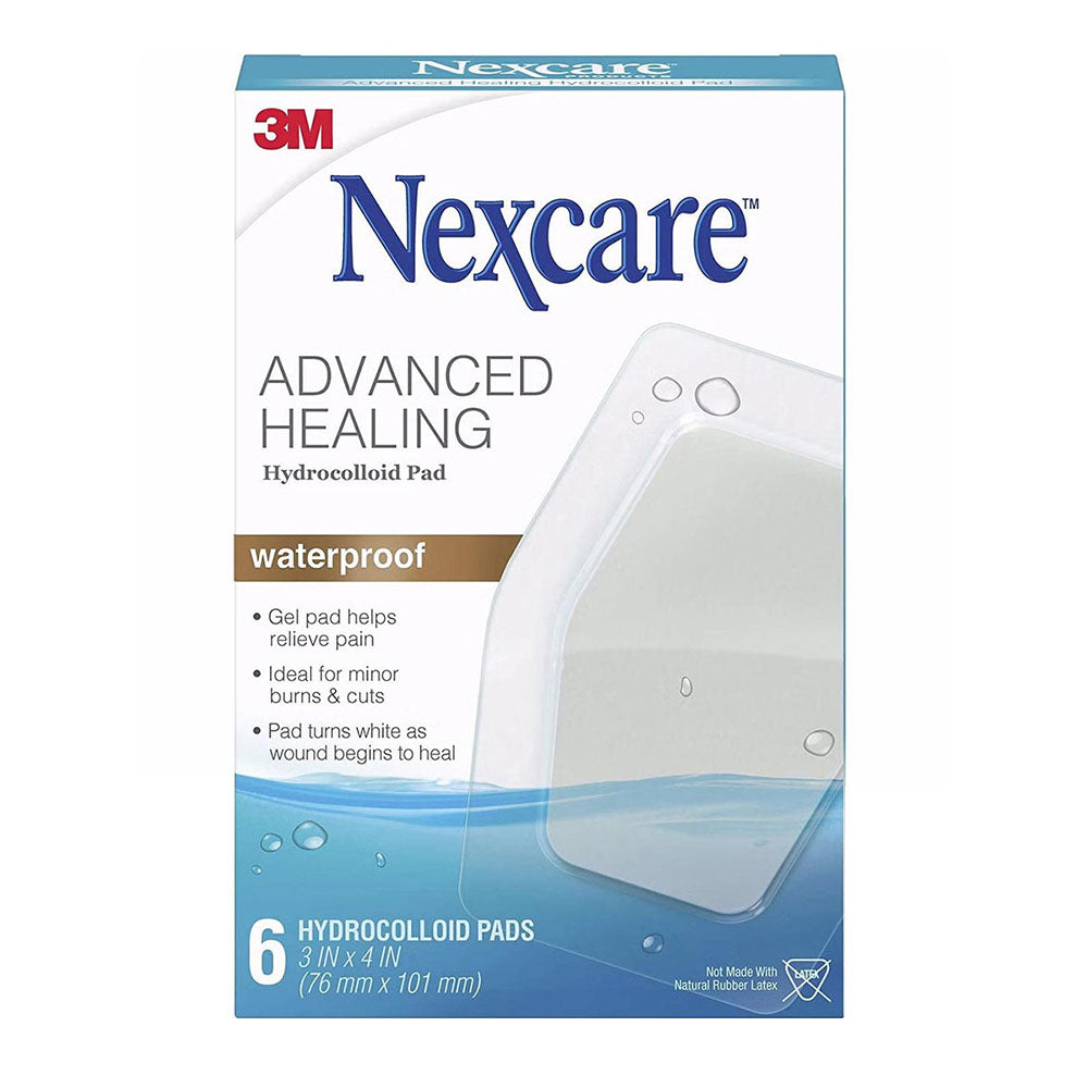 Nexcare, Waterproof Hydrocolloid Xl Pads, 6 Count