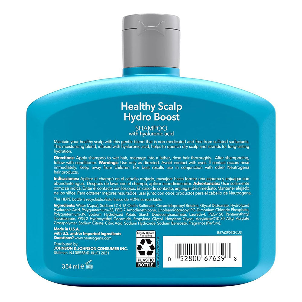 Neutrogena Moisturizing Healthy Scalp Hydro Boost Shampoo ,12 Fl Oz