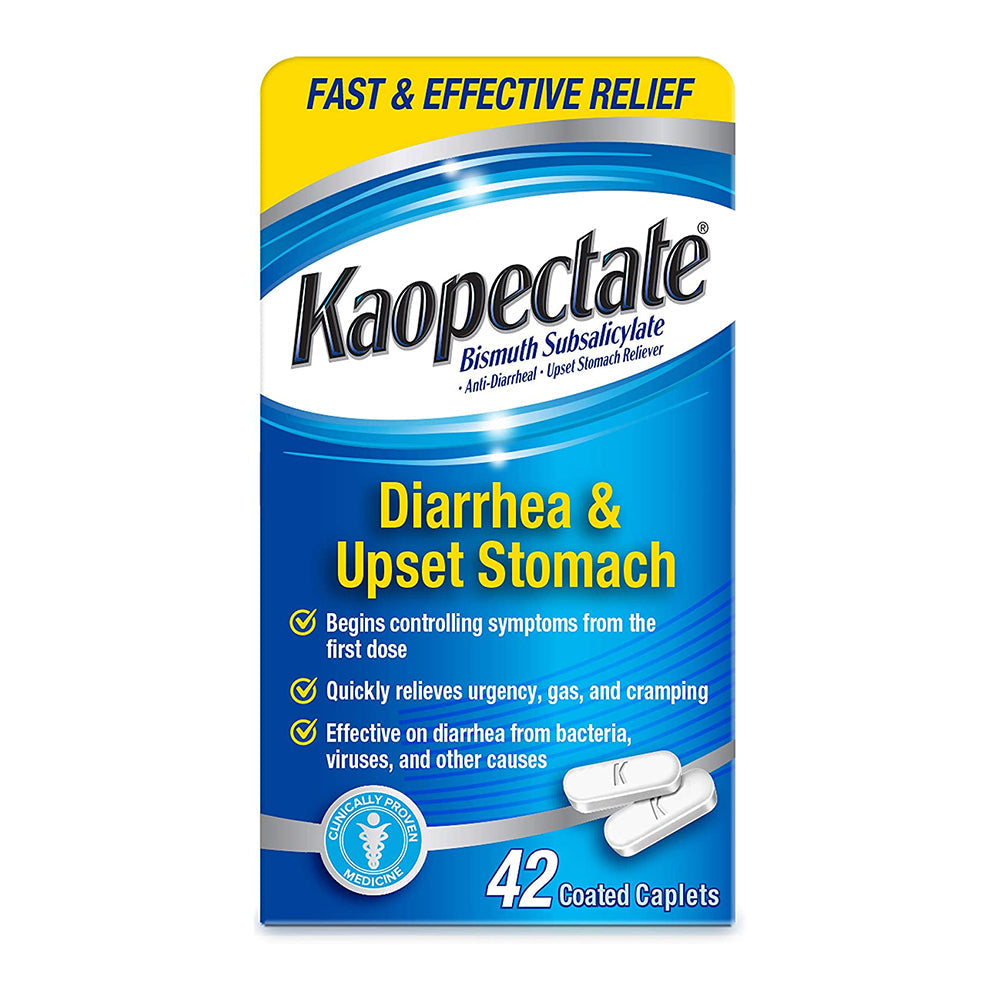 Kaopectate Multi-Symptom Anti-Diarrheal& Upset Stomach Reliever, 42 Caplets