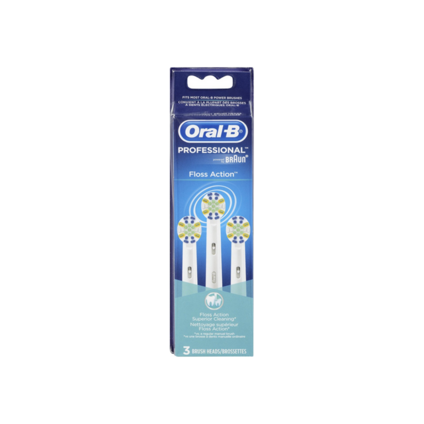 Oral-B Floss Action Brush Head 3 Each