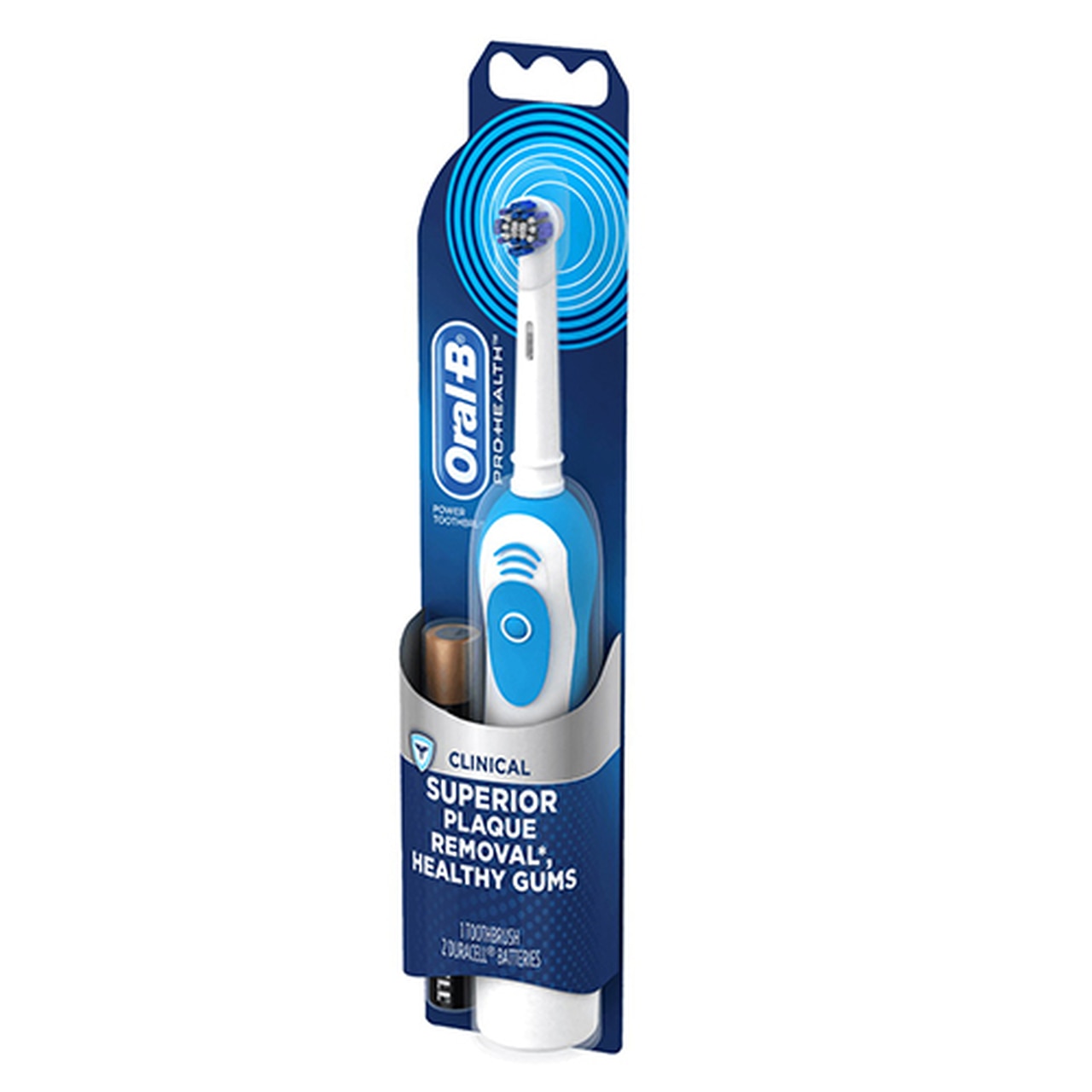 Oral-B Pro-Health CareBatteries Tooth Brush With Precision Clean Battery - 1 Ea
