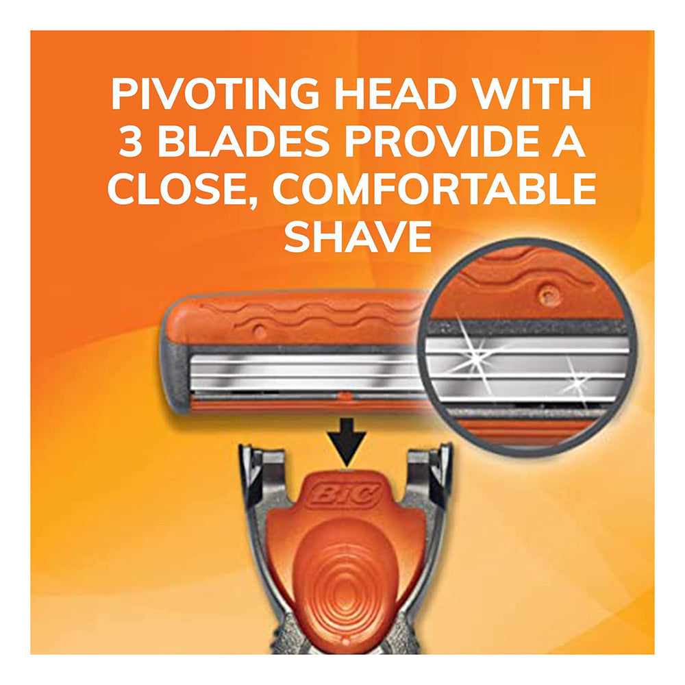 Bic Comfort 3 Hybrid Mens Disposable Razors, 6 Ea