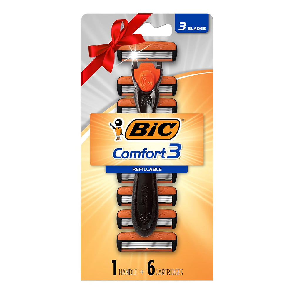 Bic Comfort 3 Hybrid Mens Disposable Razors, 6 Ea