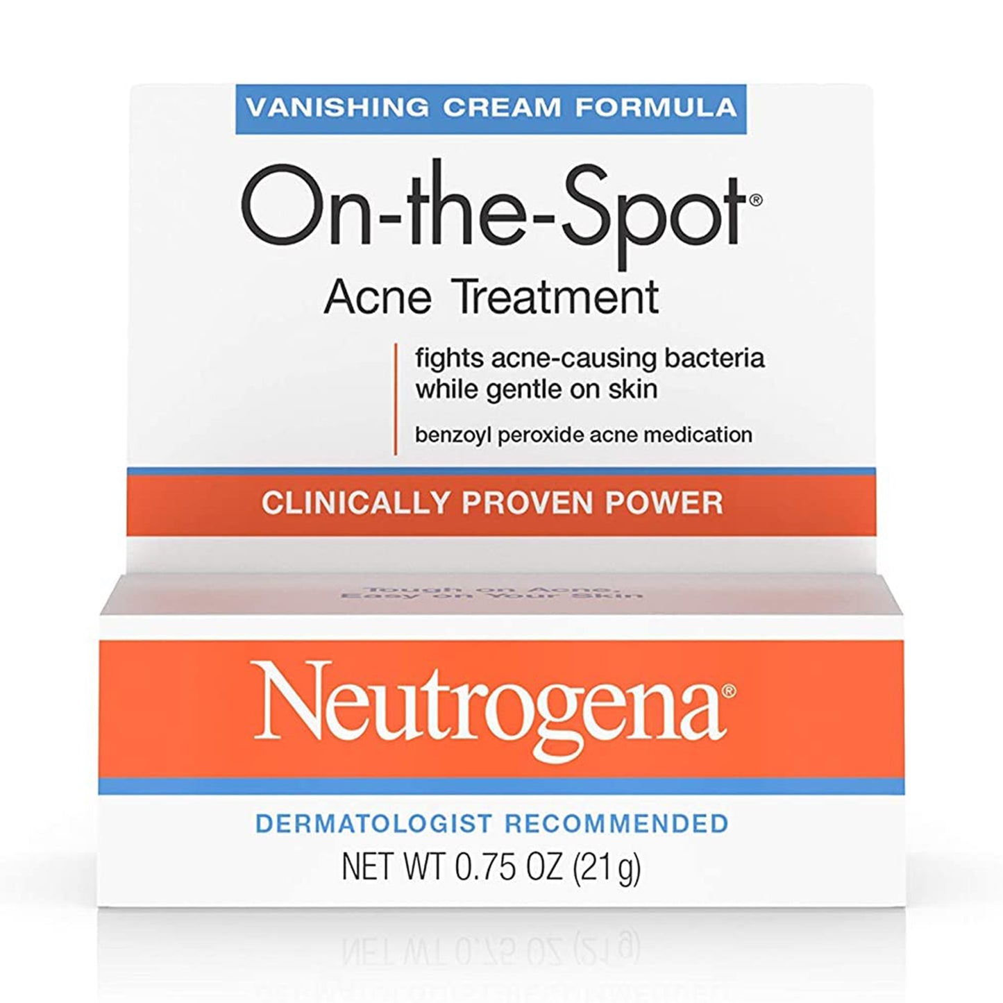 Neutrogena On-The-Spot Acne Treatment Vanishing Cream Formula 0.75 Oz