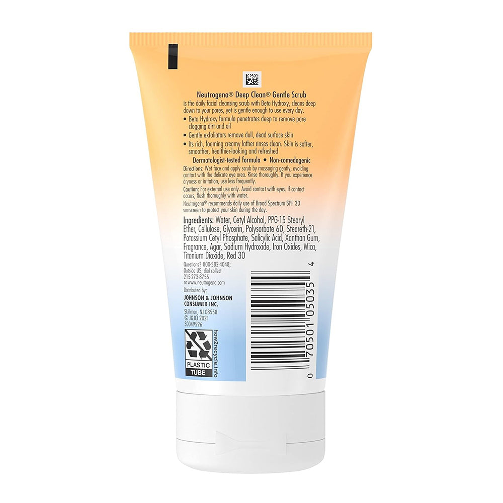 Neutrogena Deep Clean Gentle Scrub, Oil Free 4.20 Oz