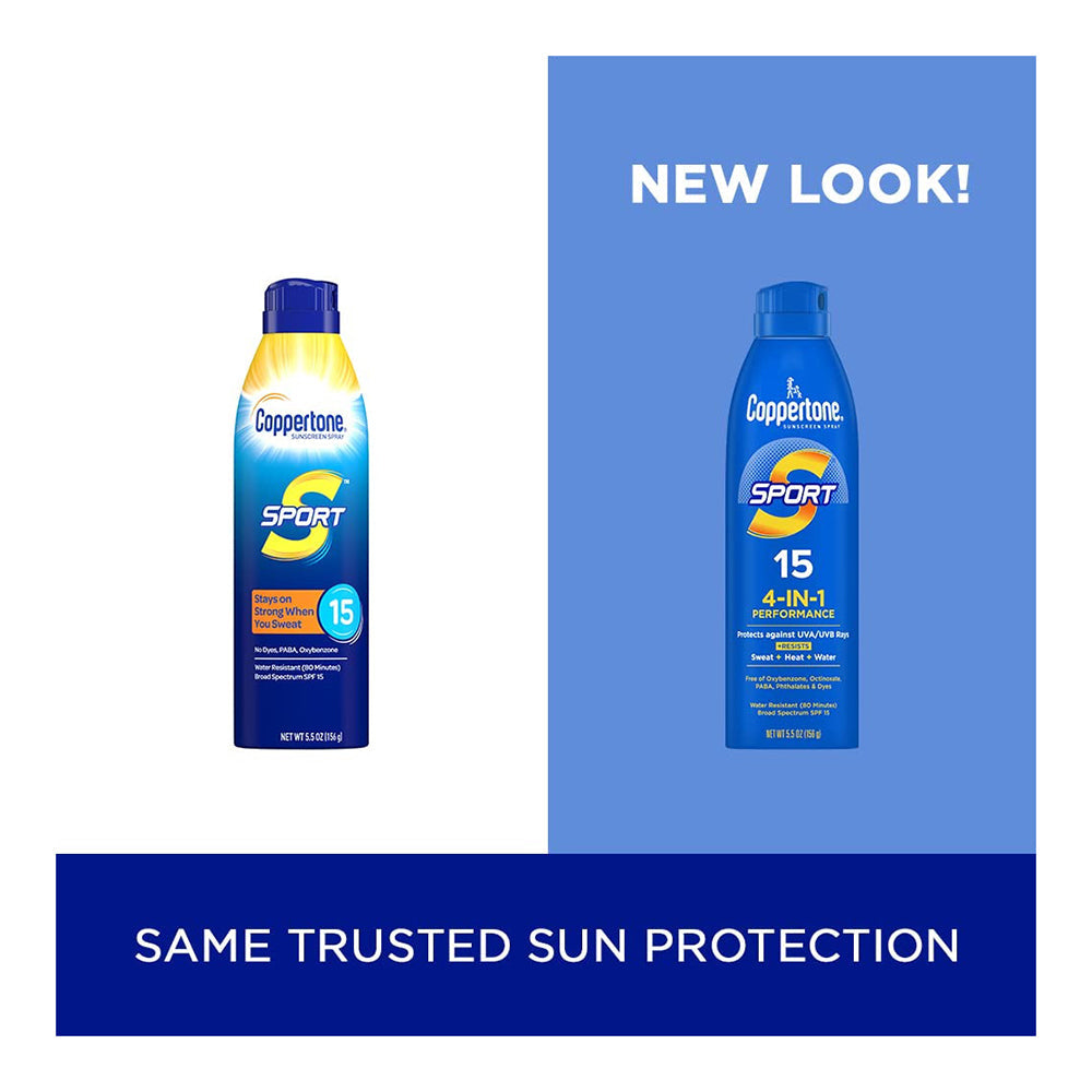 Coppertone Sport Spf 15 Sunscreen Spray - 5.5 Oz