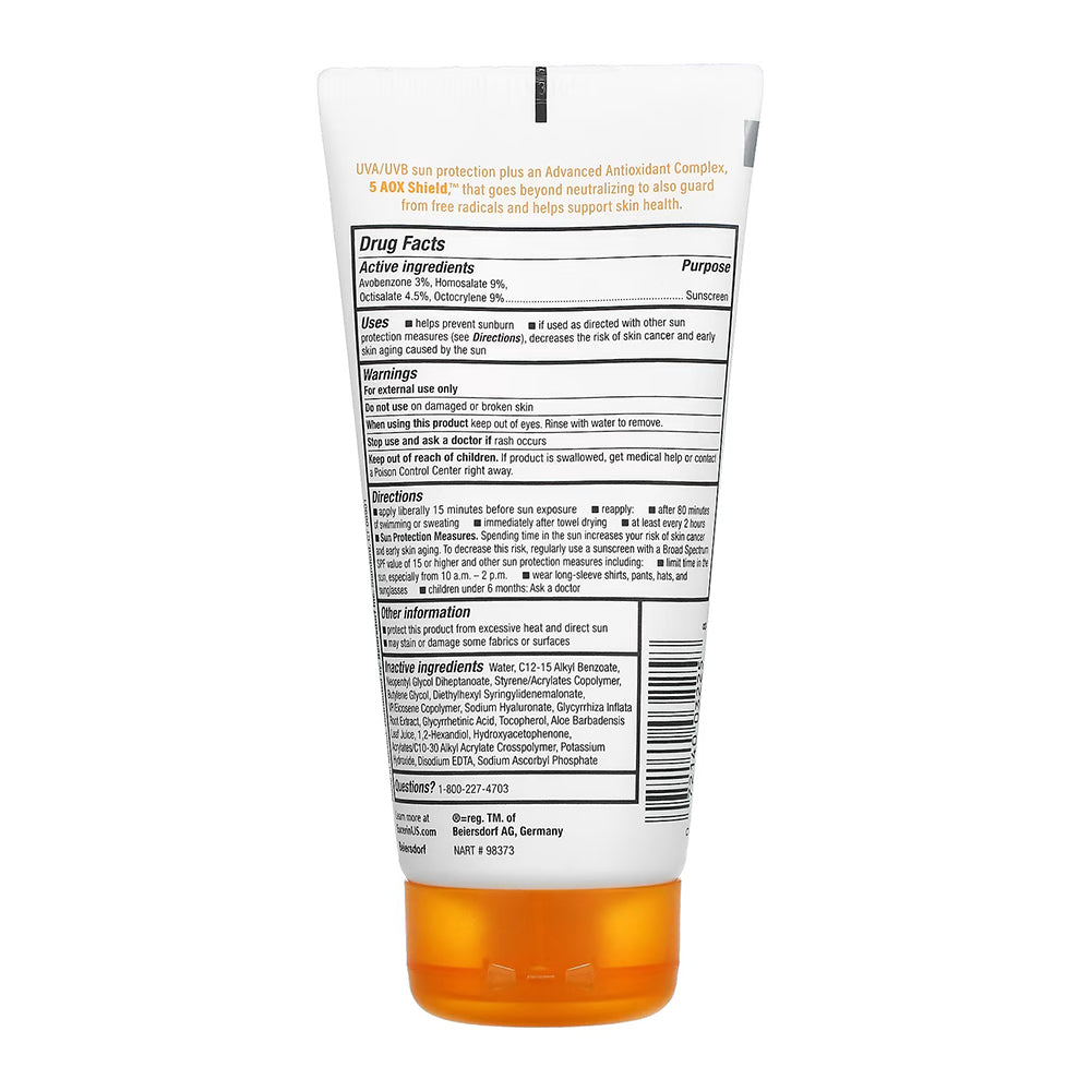 Eucerin Sun Advanced Hydration Spf 50 Sunscreen Lotion, 5 Fl Oz Tube