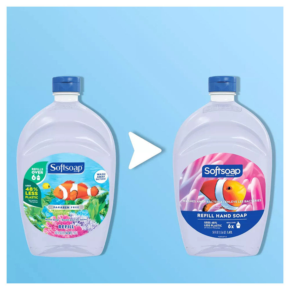 Softsoap Liquid Hand Soap Refill, Aquarium Series - 50 Fluid Ounce