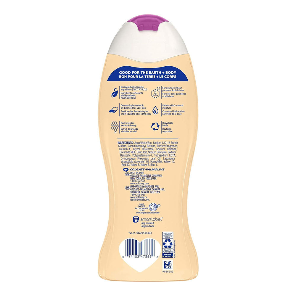 Softsoap Moisturizing Body Wash, Lavender And Honey Creme, 20 Fl. Oz