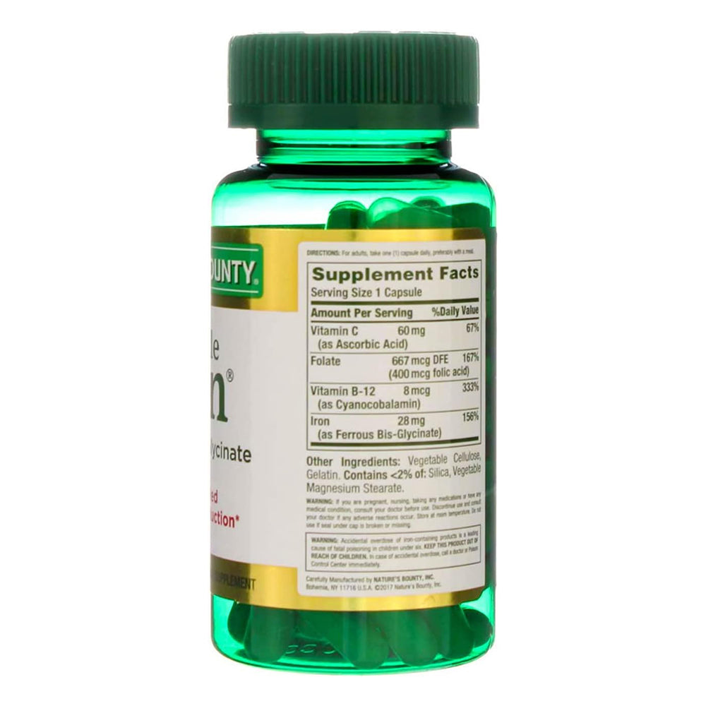 Natures Bounty Gentle Iron 28 Mg - 90 Capsules