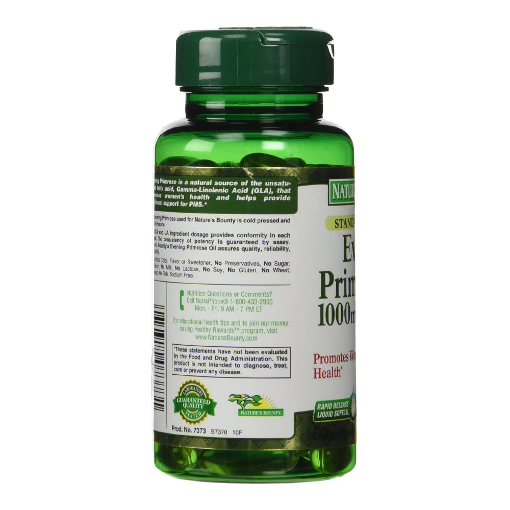 Nature'S Bounty Evening Primrose Oil 1000 Mg Softgels 60 Ea
