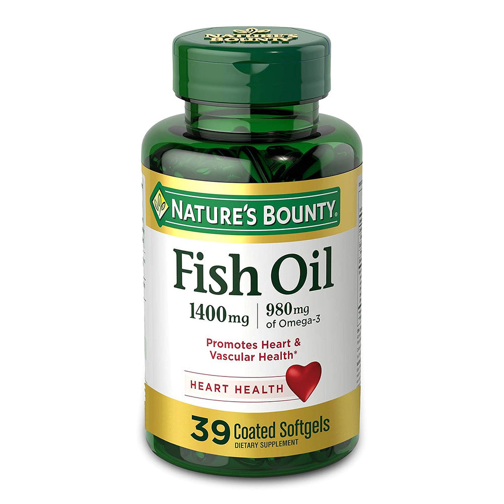 Natures Bounty Fish Oil 1400 Mg Dietary Supplement Softgels - 39 Count