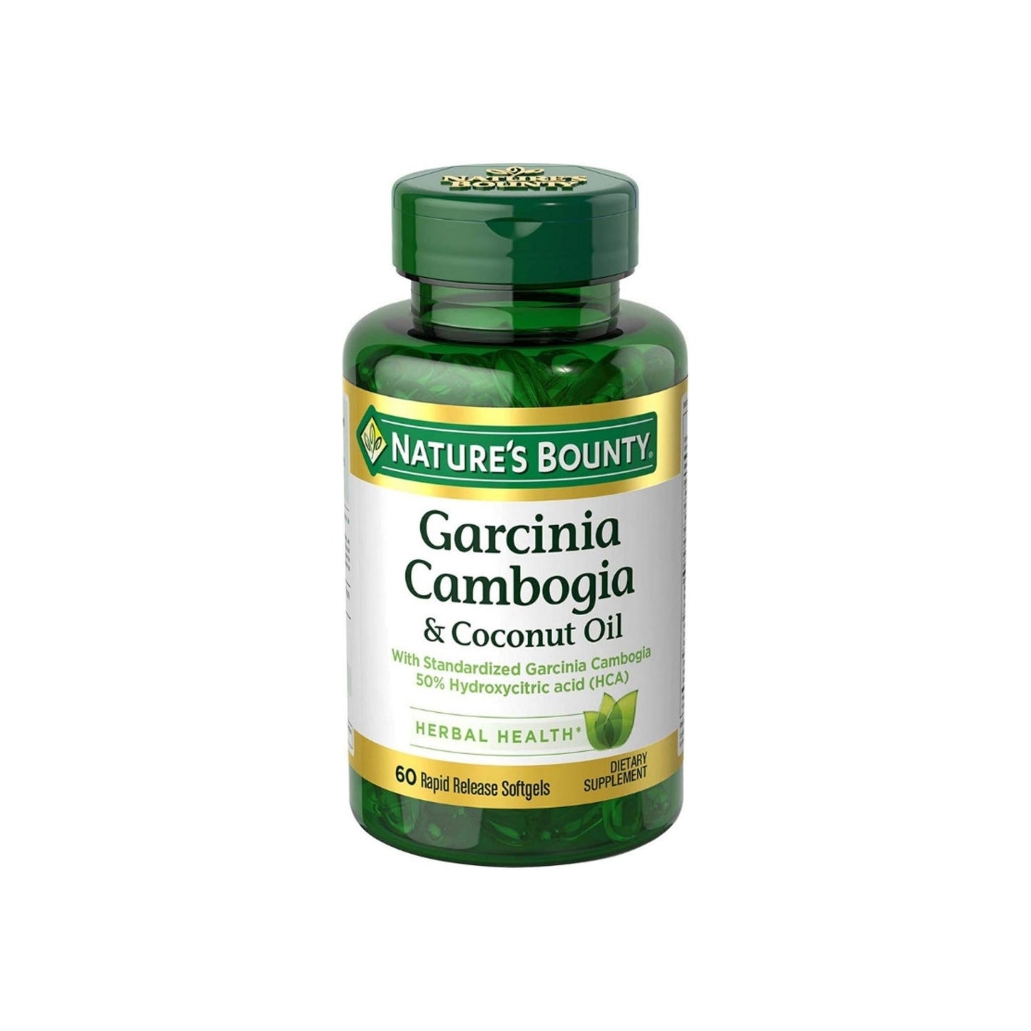Nature'S Bounty Garcinia Cambogia & Coconut Oil Rapid Release Softgels, 60 Ea