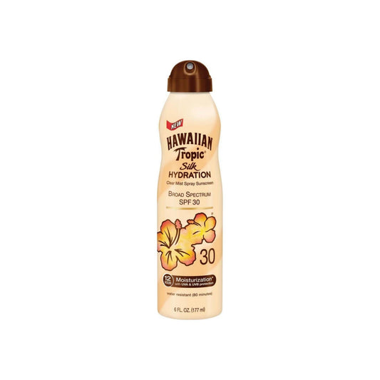 Hawaiian Tropic Silk Hydration Clear Mist Spray Sunscreen Spf 30 6 Oz